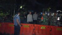 Jembatan Retak, Warga Diimbau Waspada Patroli Polsek Lembar Ditingkatkan (1)