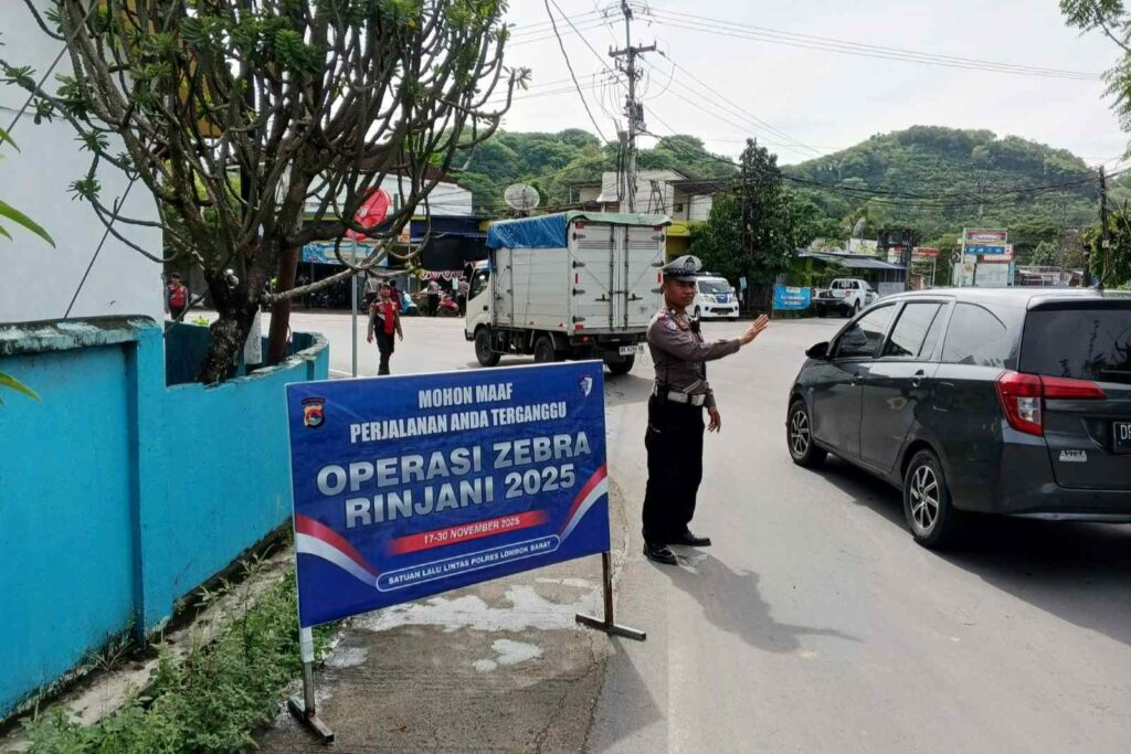 Utamakan Teguran, Sat Lantas Lobar Sasar Pelanggaran R2 di Lembar